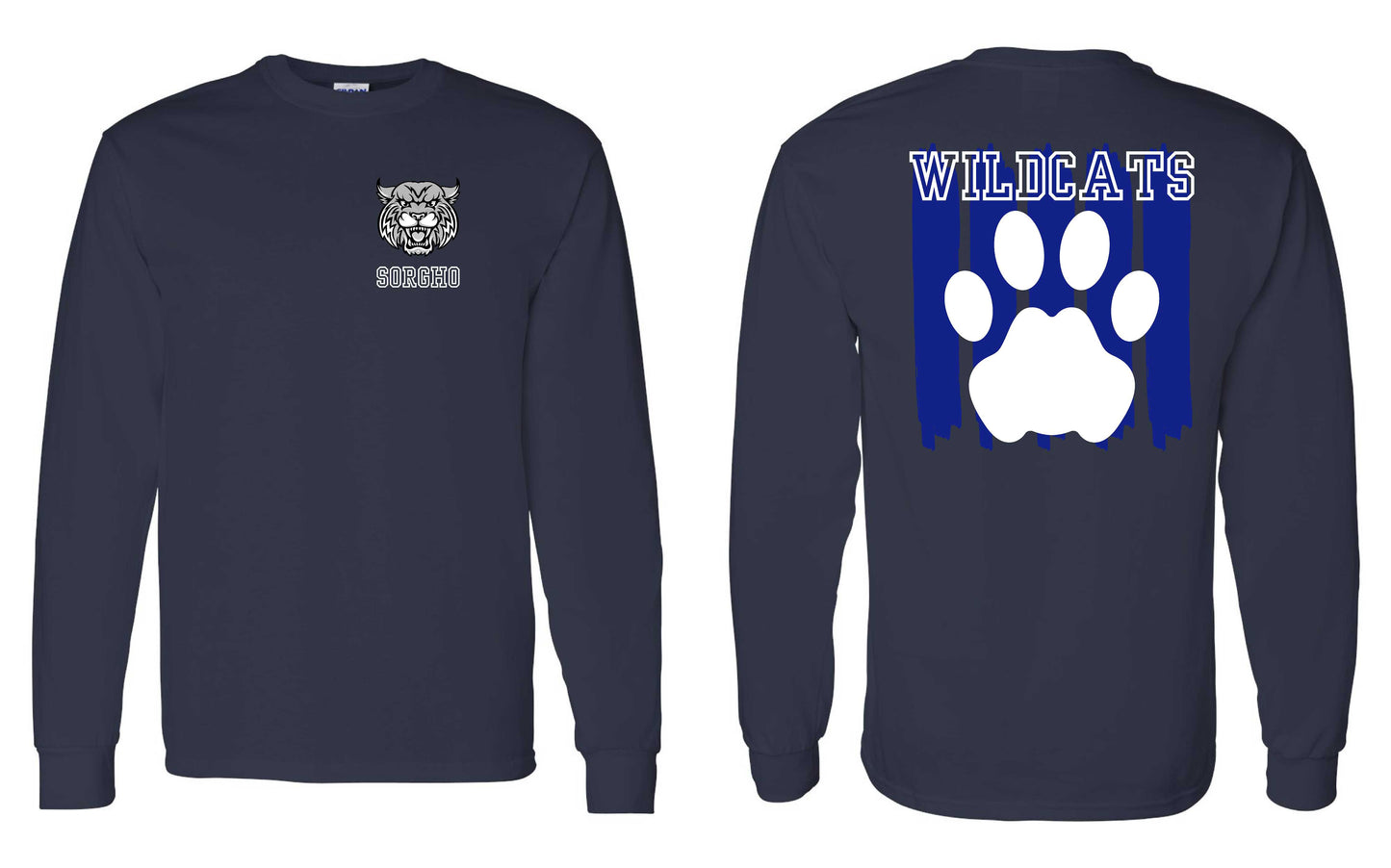 Sorgho Elementary Wildcats Long Sleeve T-Shirt