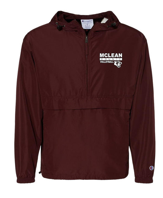 McLean Volleyball Champion 1/4 Zip Packable Jacket