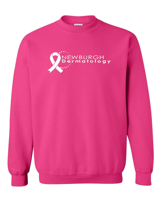 Newburgh Dermatology Gildan Heliconia Pink Crew Sweatshirt