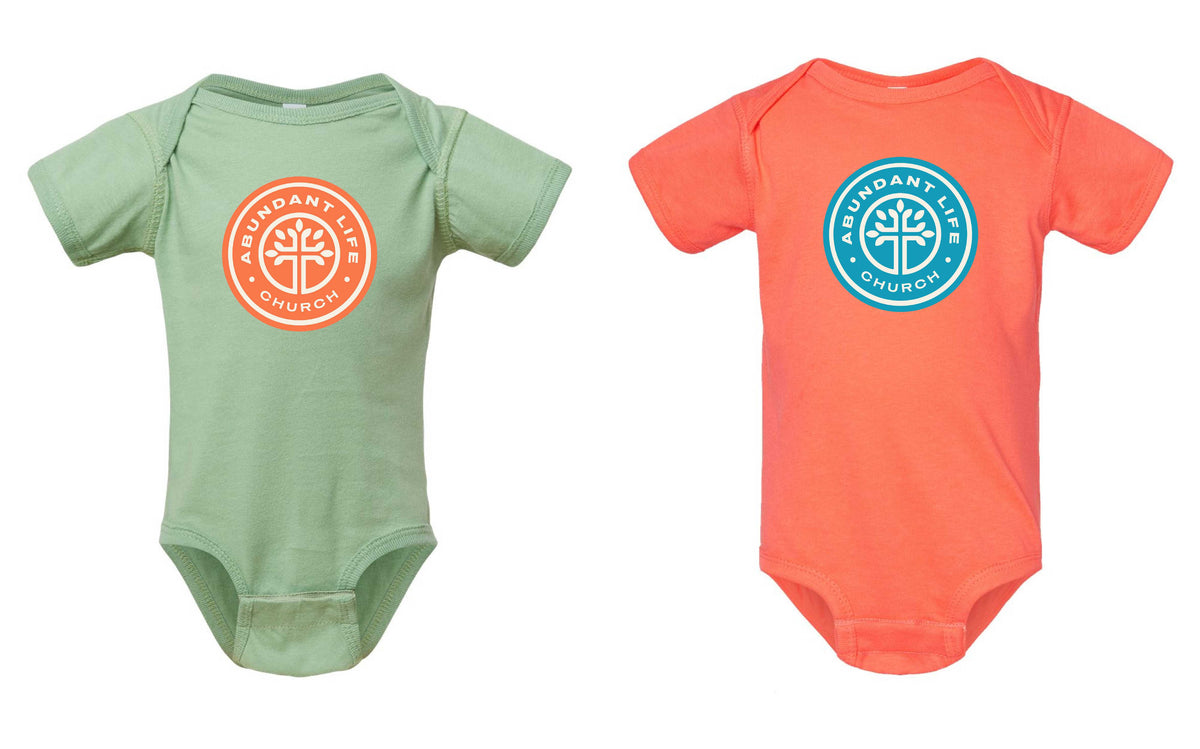 CIRCLE LOGO SHORT SLEEVE ONESIE