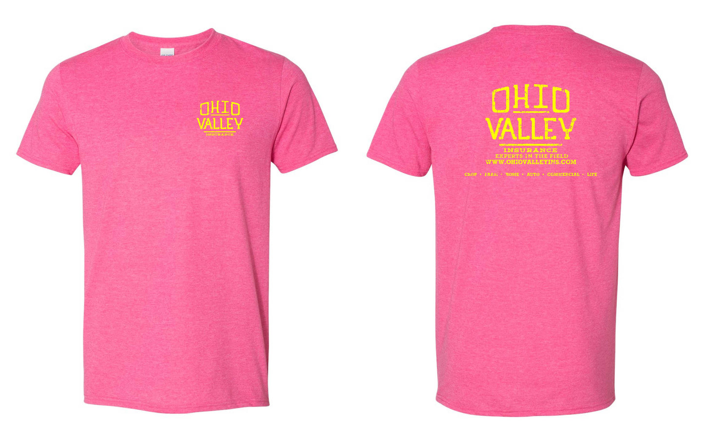 Ohio Valley Gildan Softstyle with Yellow Ink