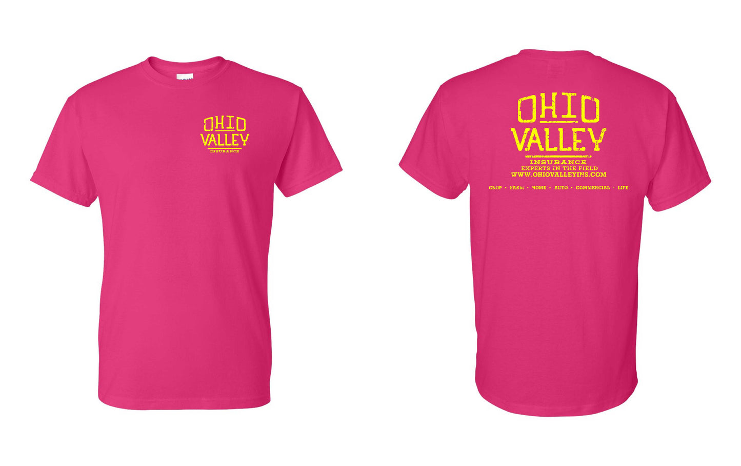 Ohio Valley Gildan Dryblend with Yellow Ink