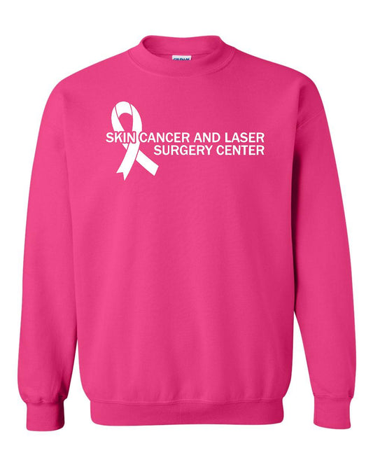 Skin Cancer & Laser Surgery Gildan Heliconia Pink Crew Sweatshirt