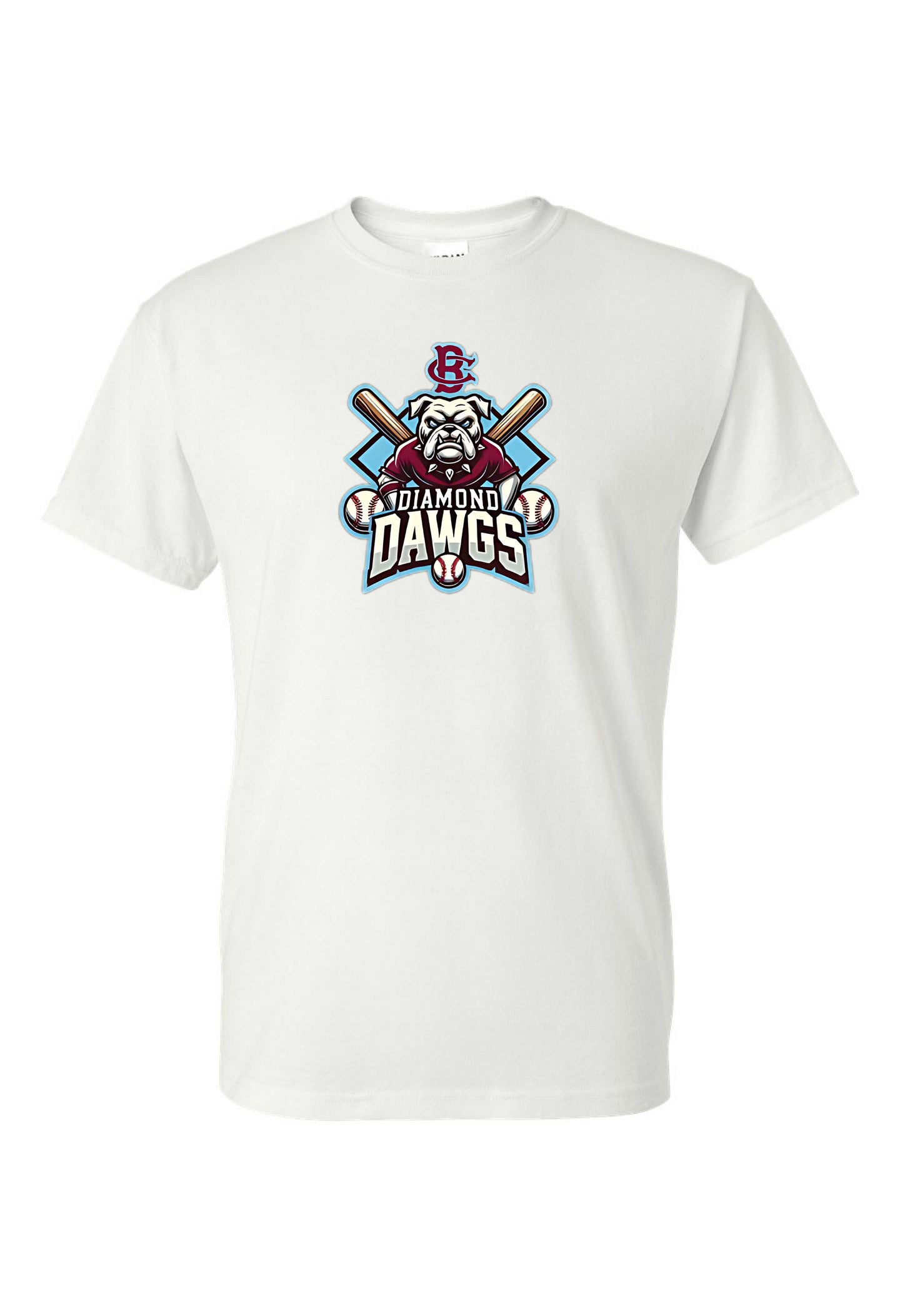 Diamond Dawgs Logo White Apparel
