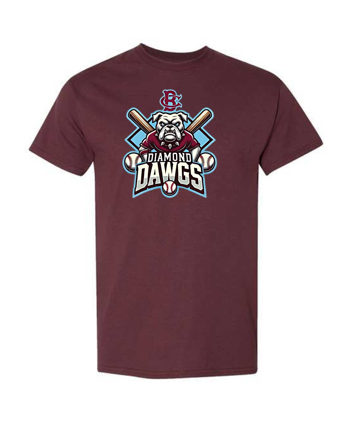 Diamond Dawgs Logo Maroon Apparel