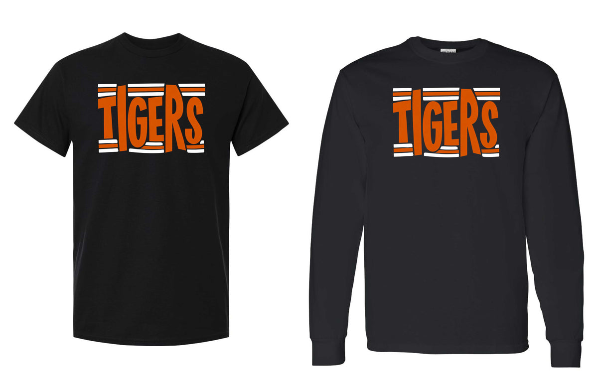 TIGERS (stripes) Black Shirt