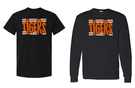 TIGERS (stripes) Black Shirt