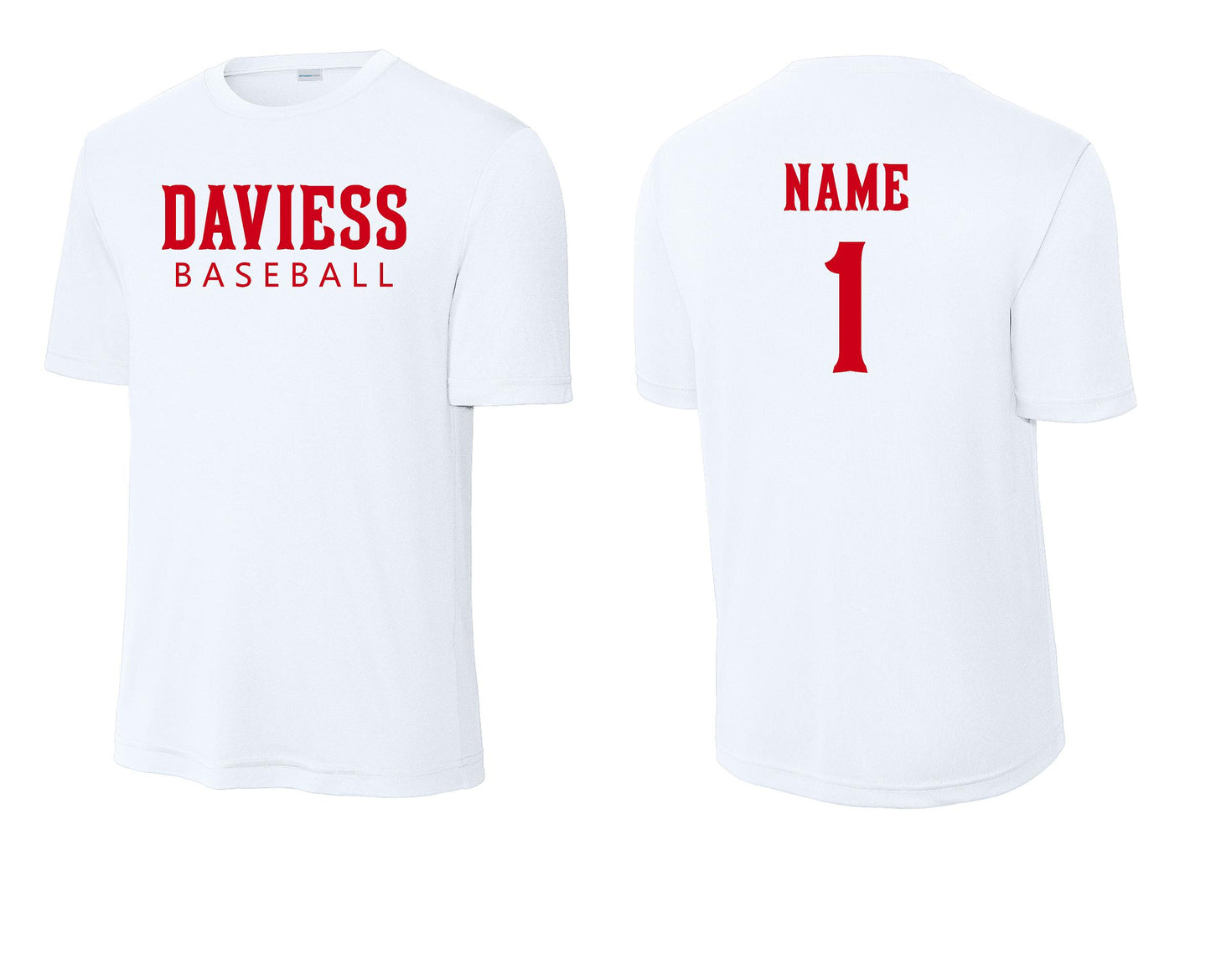 DC All Stars DRI FIT TEE NAME/NUMBER ON BACK (PUT NAME & NUMBER IN NOTES)